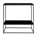 Consolle nera con piano nero 80x36 cm Vita - House Nordic