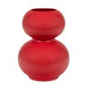 Vaso rosso in ceramica (altezza totale 36 cm) Tuga – noo.ma
