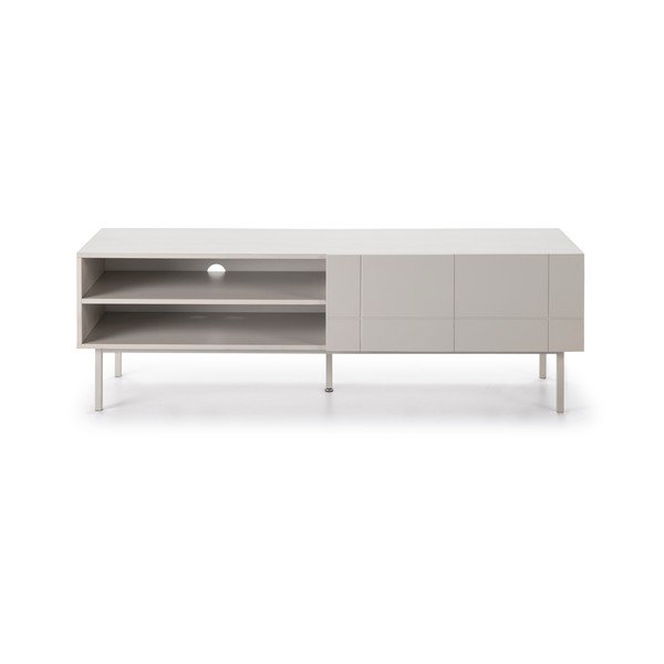 Tavolo TV grigio e bianco Linea - Teulat-image-3