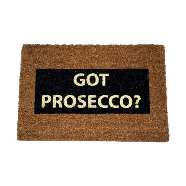 Tappeto in cocco naturale Got Prosecco Glitter, 40 x 60 cm - Artsy Doormats