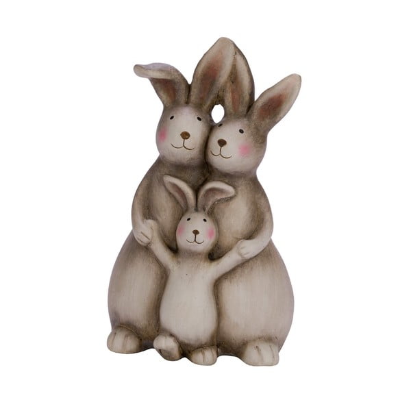 Decorazione pasquale in ceramica Famiglia di coniglietti - Ego Dekor