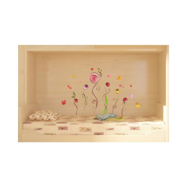 Sada samolepek Ambiance Roses And Butterflies Decals-image-3
