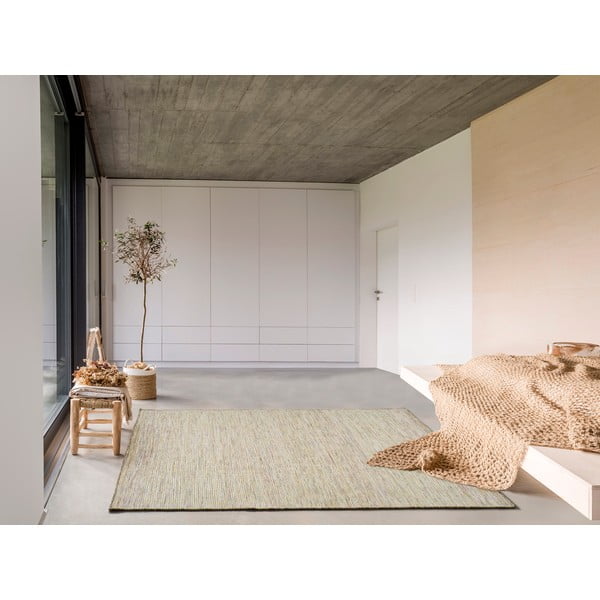 Tappeto in lana beige , 160 x 230 cm Kiran Liso - Universal-image-1