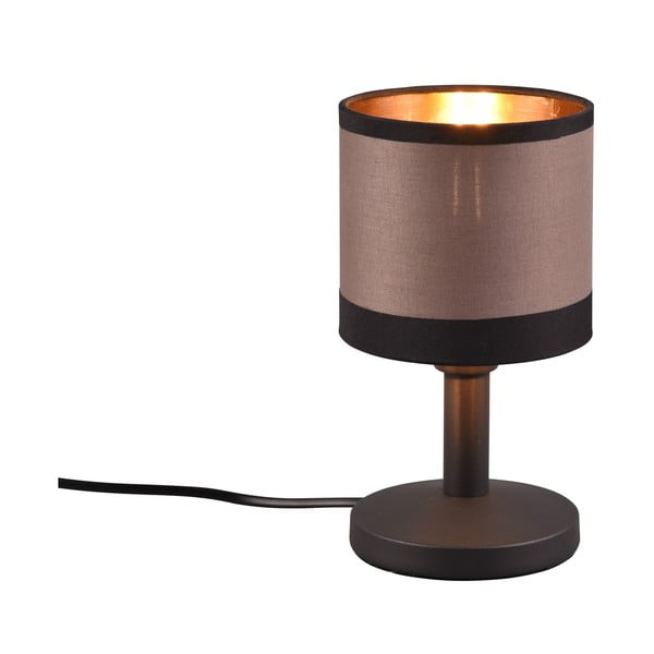 Lampada da tavolo nero-marrone (altezza 22 cm) Davos - Reality-image-1