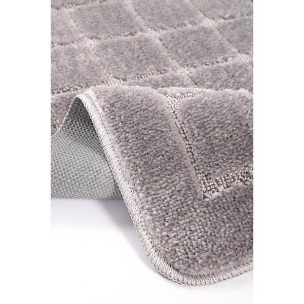 Set di tappetini per il bagno grigi 2 pz 50x80 cm Kareli – Foutastic-image-3