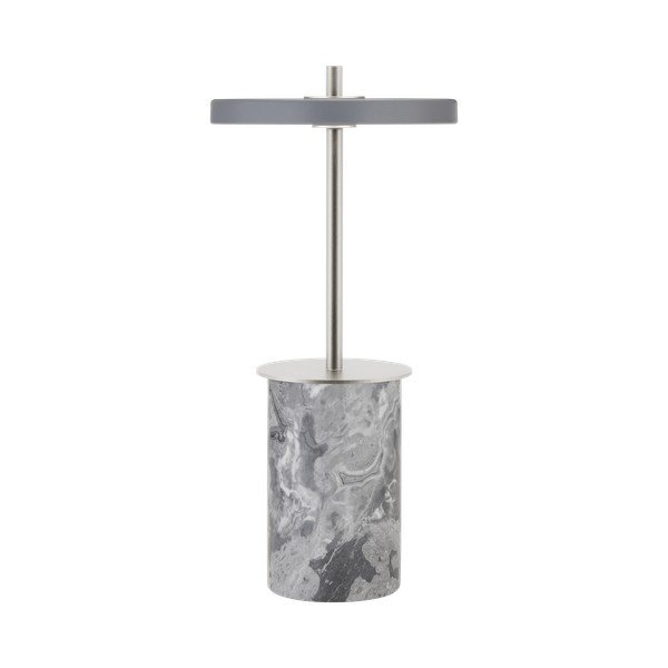Lampada da tavolo LED grigia in marmo con paralume in metallo con intensità regolabile (altezza totale 25,5 cm) Asteria Move Mini – UMAGE-image-2