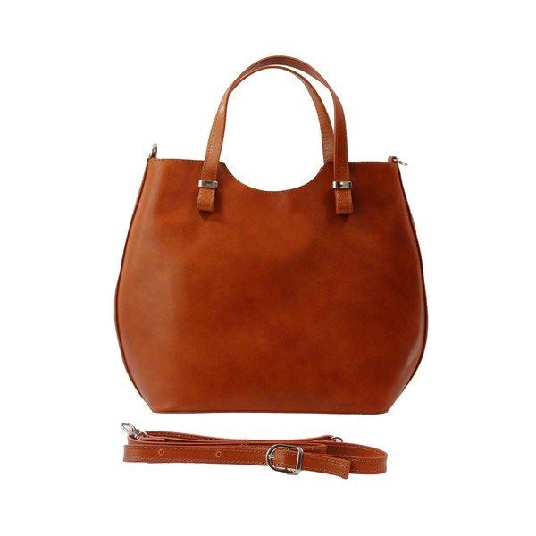 Borsa Denisse in pelle marrone cognac - Chicca Borse-image-4