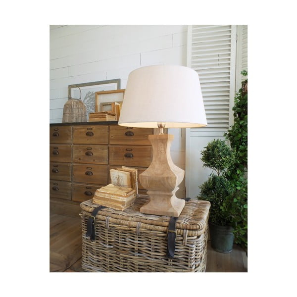 Stolní lampa z mangového dřeva Orchidea Milano Ángela, výška 70 cm