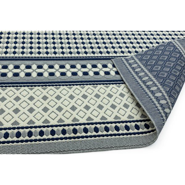 Tappeto blu e bianco Geometrico, 160 x 230 cm Antibes - Asiatic Carpets-image-4