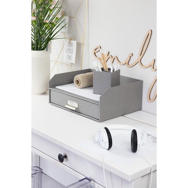 Organizzatore di documenti in cartone con cassetto Walter - Bigso Box of Sweden-image-2