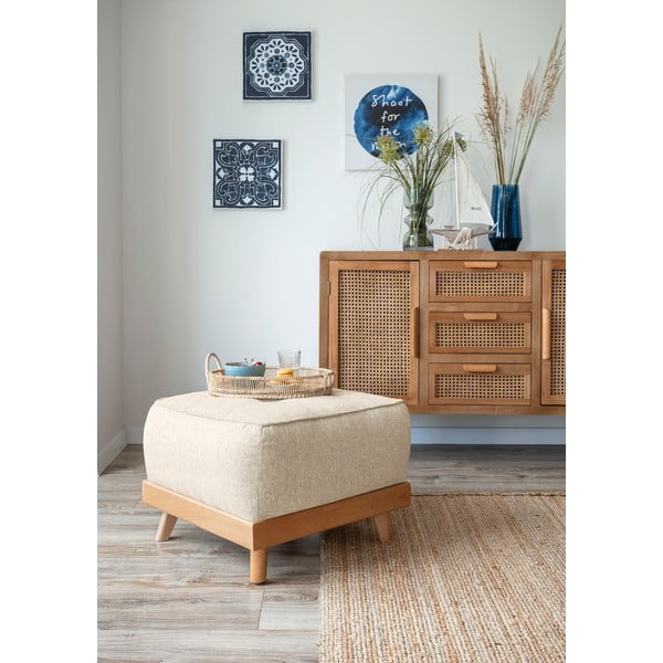 Poggiapiedi beige Dazzling Daisy - Miuform-image-3