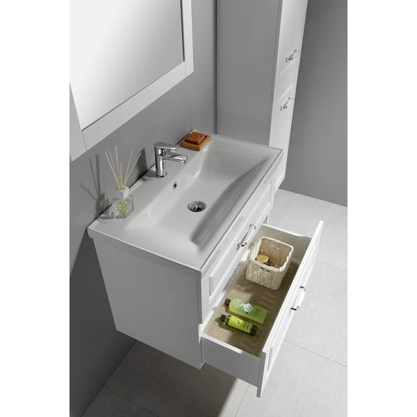 Mobile senza lavabo bianco da appendere 76,5x60 cm Favolo – Sapho-image-4
