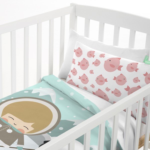 Happynois biancheria da letto per bambini in puro cotone, 120 x 100 cm Skymo Day - Mr. Fox-image-3