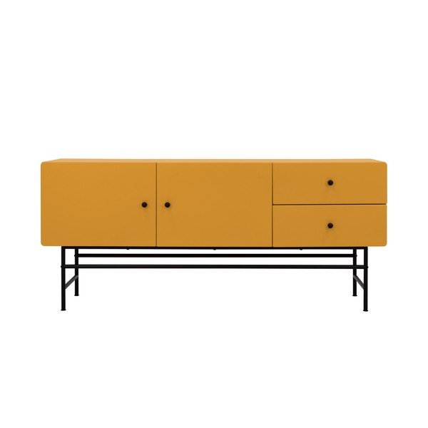 Cassettiera bassa gialla 158x68 cm Cocktail - Tenzo