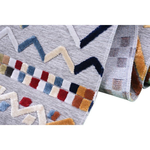 Tappeto grigio in misto cotone , 200 x 290 cm Milas - Vitaus-image-2