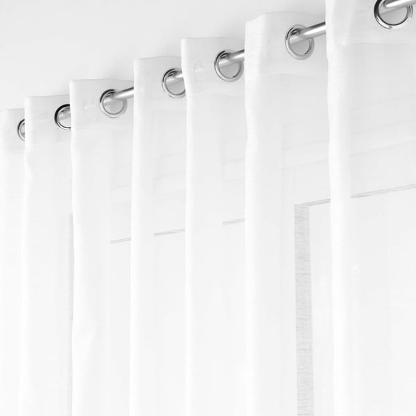 Tenda sottile bianca in voile 400x240 cm Lissea – douceur d'intérieur-image-2