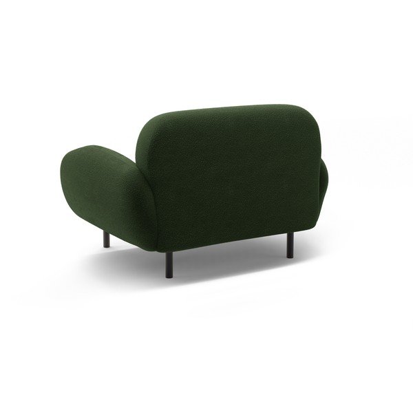 Poltrona verde con rivestimento in bouclé Poppy – Micadoni -image-2