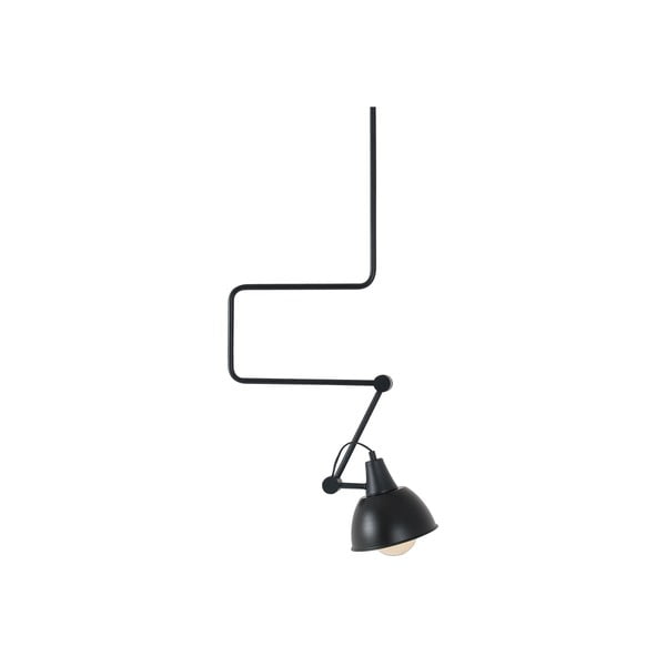 Lampada a sospensione nera con paralume in metallo 90x90 cm Coben - CustomForm