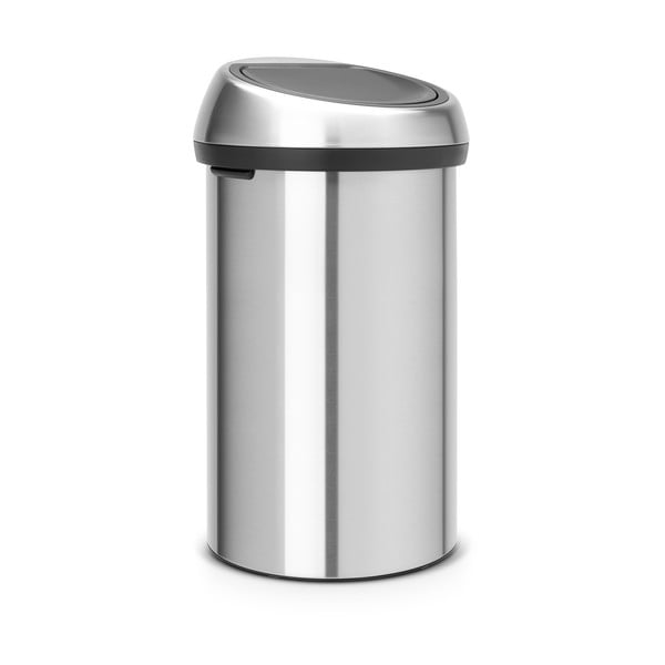 Bidone in acciaio touch in argento opaco 60 l Touch Bin - Brabantia