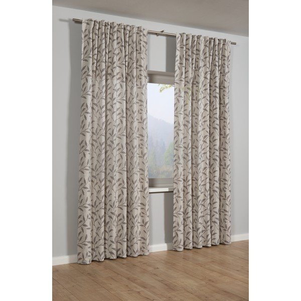 Tenda beige 140x245 cm Jacquard - Gardinia-image-1