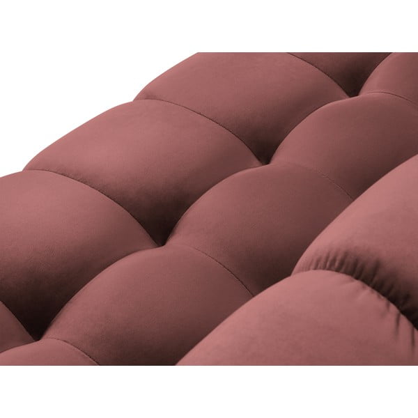 Divano angolare in velluto rosa, angolo destro Bali - Cosmopolitan Design-image-1