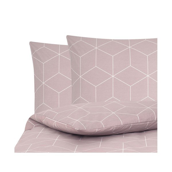 Lenzuolo matrimoniale in cotone rosa ranforce by46, 200 x 200 cm - Westwing Collection-image-2