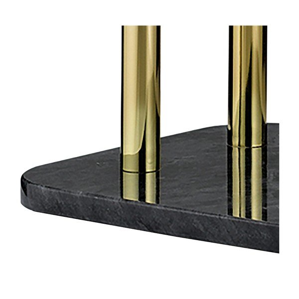 Porta asciugamani in marmo nero Liron - Kela-image-2