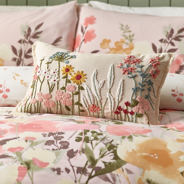 Cuscino decorativo in cotone 30x50 cm Countryside Floral – Catherine Lansfield-image-1