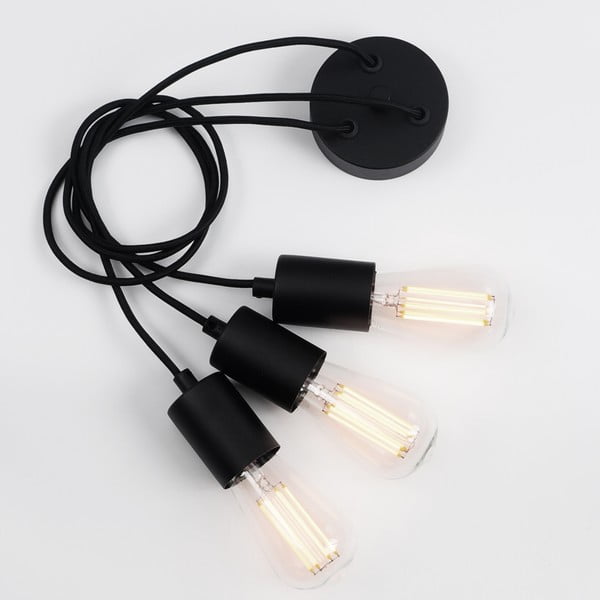 Lampada a sospensione nera con paralume in metallo ø 5 cm Cero - Sotto Luce-image-4