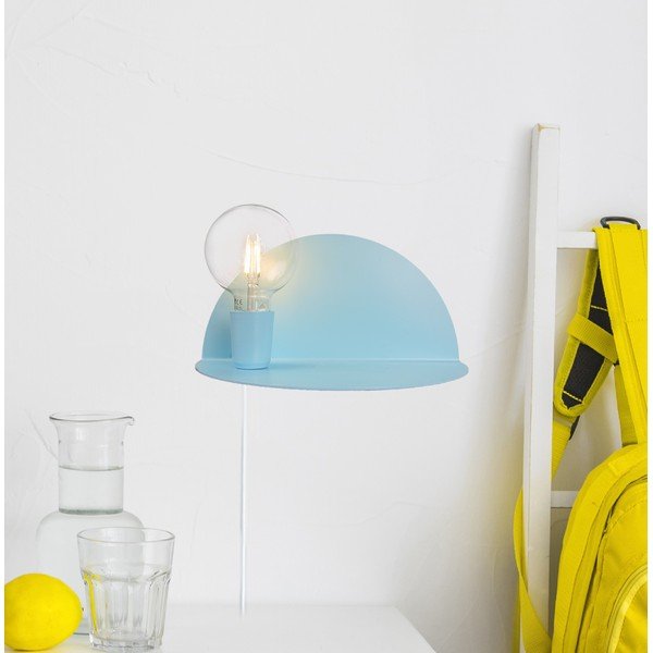 Lampada da parete blu con mensola Shelfie - Homemania Decor-image-2