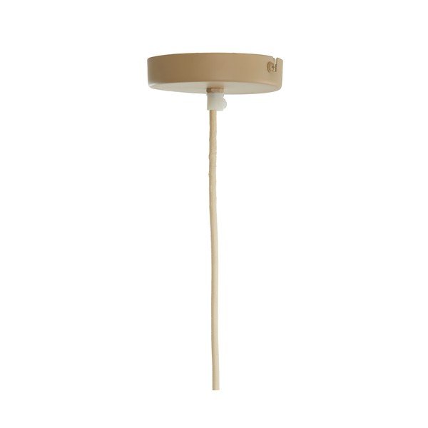 Lampadario color crema con paralume in tessuto Mirelys – Light & Living-image-3