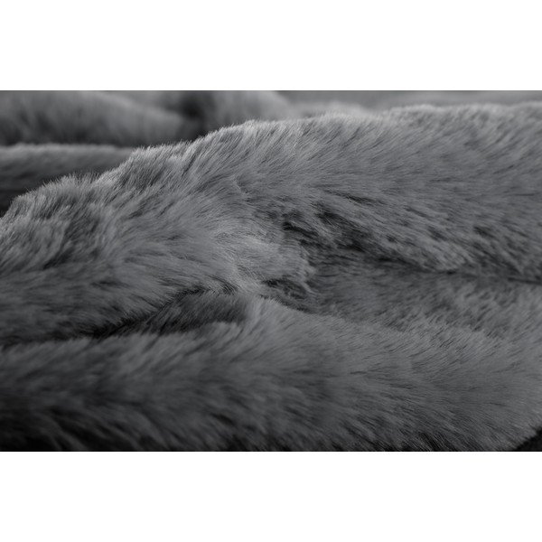 Coperta grigia in pelliccia finta 150x200 cm Ruby – Tiseco Home Studio-image-1
