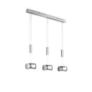 Lampadario con intensità regolabile argentato in metallo Colette – Fischer & Honsel