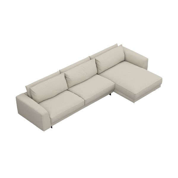 Divano angolare variabile beige Samba - Furninova-image-3