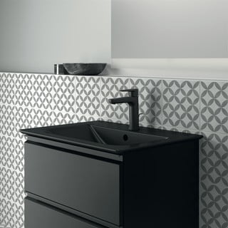 Lavabo nero opaco in ceramica 64x46 cm Silk Black - Ideal Standard
