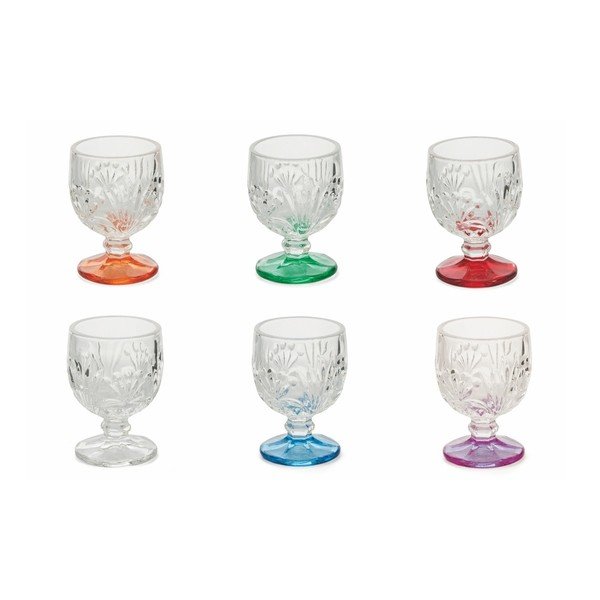Set di 6 bicchieri colorati Villa d'Este Amaretto Liquorini, 40 ml - VDE Tivoli 1996