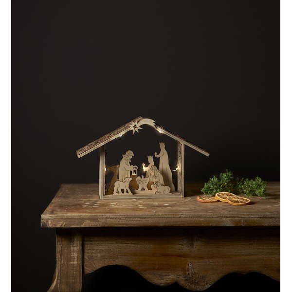 Decorazione luminosa marrone con motivo natalizio Yuletide - Star Trading-image-3