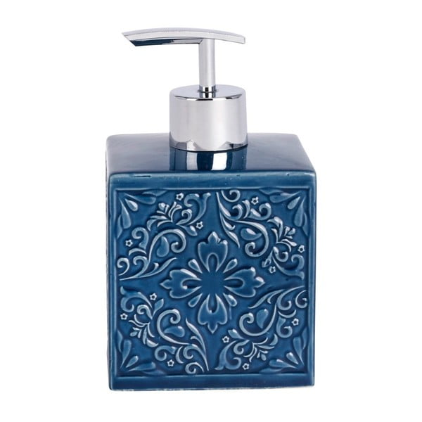 Distributore di sapone in ceramica blu scuro Cordoba - Wenko-image-1