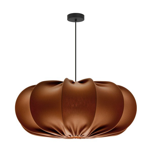 Lampadario marrone con paralume in tessuto ø 52 cm Cafee – Candellux Lighting-image-1