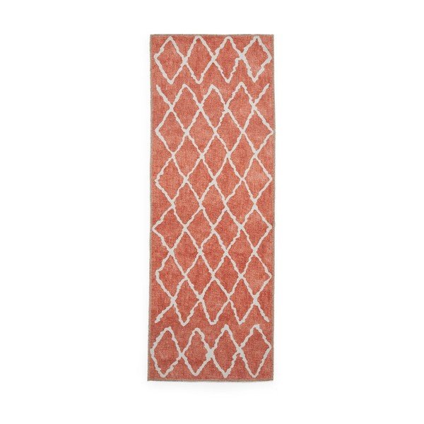Passatoia arancione lavabile 76x230 cm Coral Orange – Think Rugs