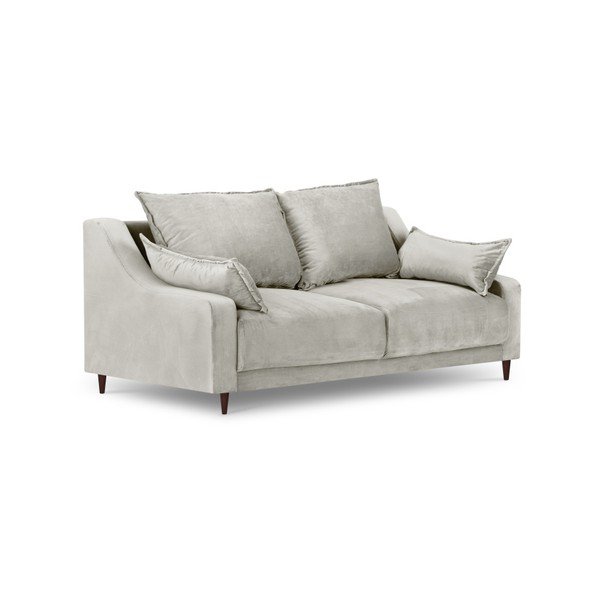 Divano in velluto beige Freesia, 150 cm - Mazzini Sofas-image-2