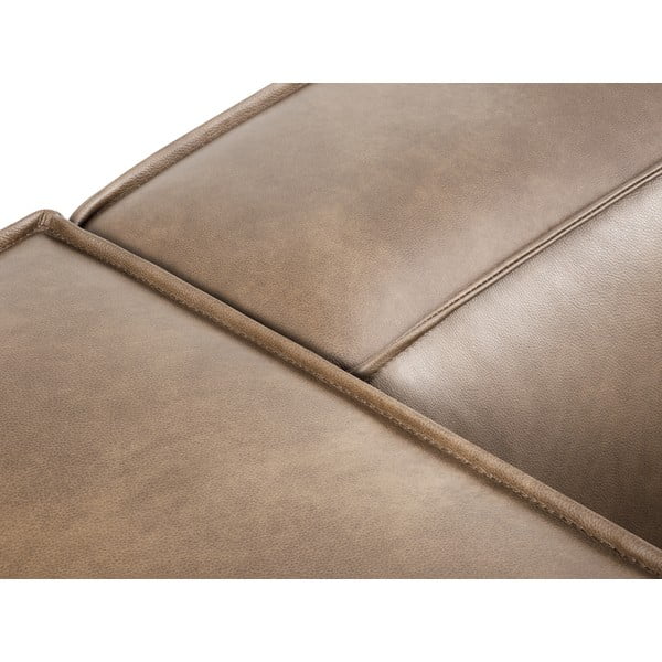 Divano angolare in pelle marrone chiaro (a U) Madame - Windsor & Co Sofas-image-4