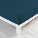 Lenzuolo con angoli blu scuro in jersey 90x190 cm Jersy – douceur d'intérieur