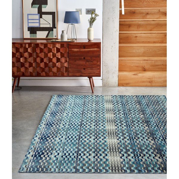 Tappeto blu Wave, 160 x 230 cm Wave - Asiatic Carpets-image-3