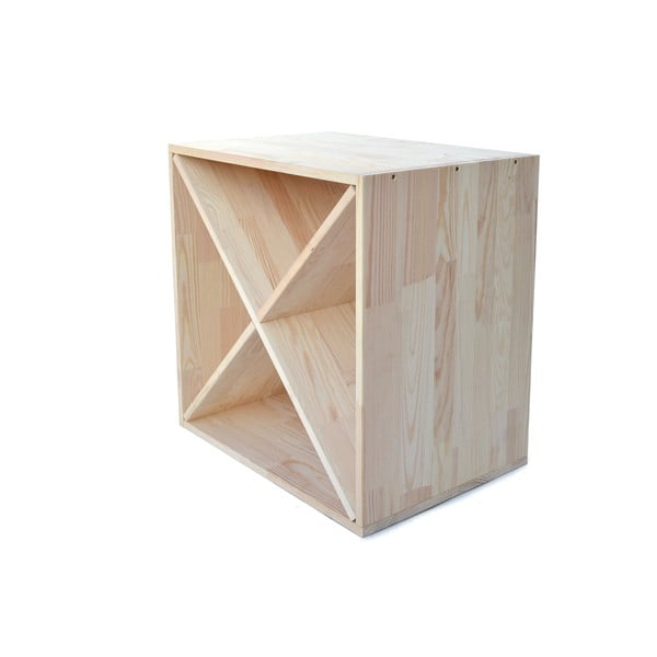 Scaffale portabottiglie per vino in legno di pino colore naturale per 24 bottiglie - Bonami Essentials-image-3