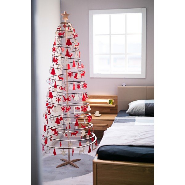 Albero di Natale decorativo in legno Slim, altezza 72 cm - Spira-image-3