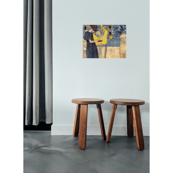 Riproduzione di un dipinto , 70 x 55 cm Gustav Klimt - Music - Fedkolor-image-1