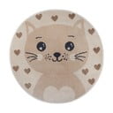 Tappeto beige per bambini ø 140 cm Cat - Hanse Home