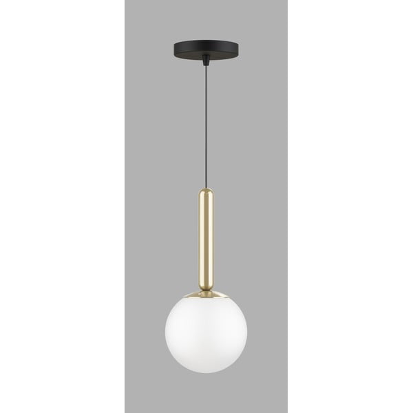 Lampadario dorato con paralume in vetro ø 15 cm One – Squid Lighting