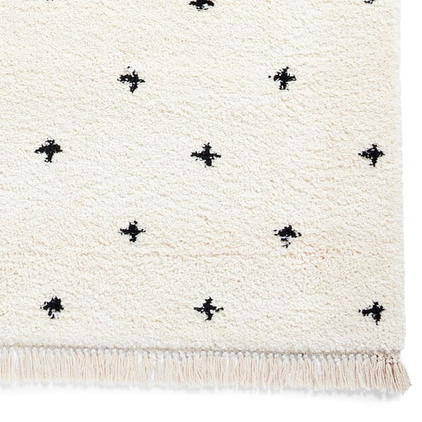 Tappeto bianco e nero Dots, 120 x 170 cm Boho - Think Rugs-image-4